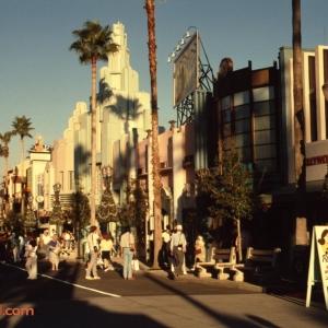 Hollywood Blvd. Street Scene in December 1989