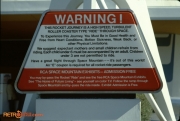 Space Mountain Warning 1979