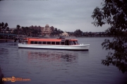 Friendship boat take guests across World Showcase Lagoon