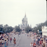 Cinderella Castle at the end of Main Street USA