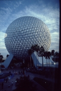 View of Spaceship Earth from the Monorail