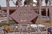 The Land entrance sign