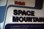 Space Mountain attraction sign
