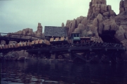 1984 Big Thunder Mountain Railroad taken from river or Tom Sawyers Island