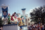 Parade Float on Main St. USA with Snow White and the Seven Dwarfs