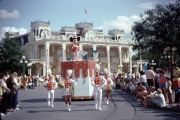Parade Float with Mickey on Main Street 1982