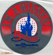 WDW 15th Anniversary Winner Sticker