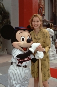 Geena Davis with baseball player Mickey