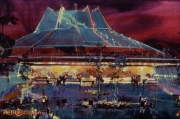 The Land Pavilion External Concept Art (Night)