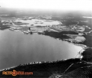 Early Construction Aerial over Bay Lake