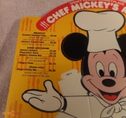 Chef Mickey Menu