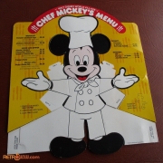 Chef Mickey Menu