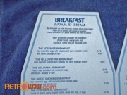 Contemporary Resort Room Service Menu (breakfast)