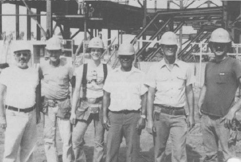 Part of the construction crew on Horizons