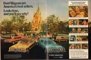 Walt Disney World Magic Kingdom Ford Wagons Magazine Ad