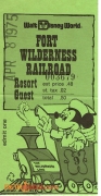 Fort Wilderness Railroad Ticket