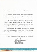 Contemporary Welcome Letter