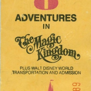 8 Adventures Ticket Book - WDW 1977