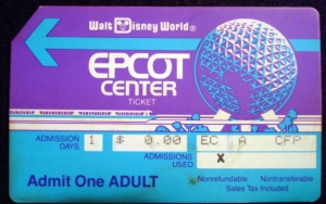 EPCOT Ticket '82