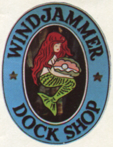 Windjammer Dock Shop Sign