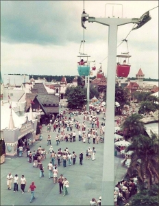 Skyway in Fantasyland in 1976
