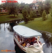 Plaza Swan Boat Coming From Adventureland