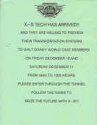 Alien Encounter Pre-Opening Flyer 8