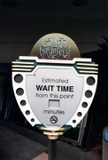 Wait Time Sign for Alien Encounter - 1994