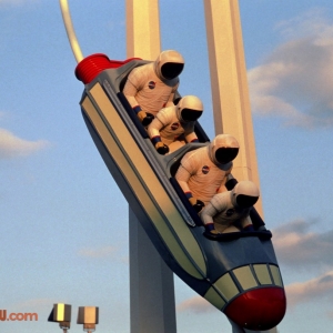 Space Mountain RCA Astronauts At Dusk