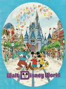 Early 70s Walt Disney World Poster by Jeri Simpson