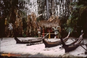 Three canoes on the Jungle Cruise in 1980