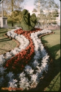 Swan Topiary as seen in the Magic Kingdom