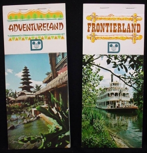 Adventureland and Frontierland Postcard books