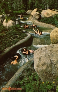 Guests going down the White Water Rapids