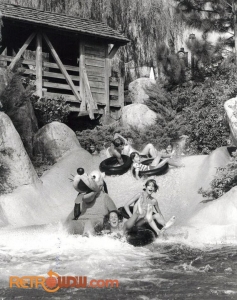 Pluto enjoys the White Water Rapids at River Country