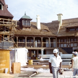 Fantasyland Construction of Pinocchio Village Haus