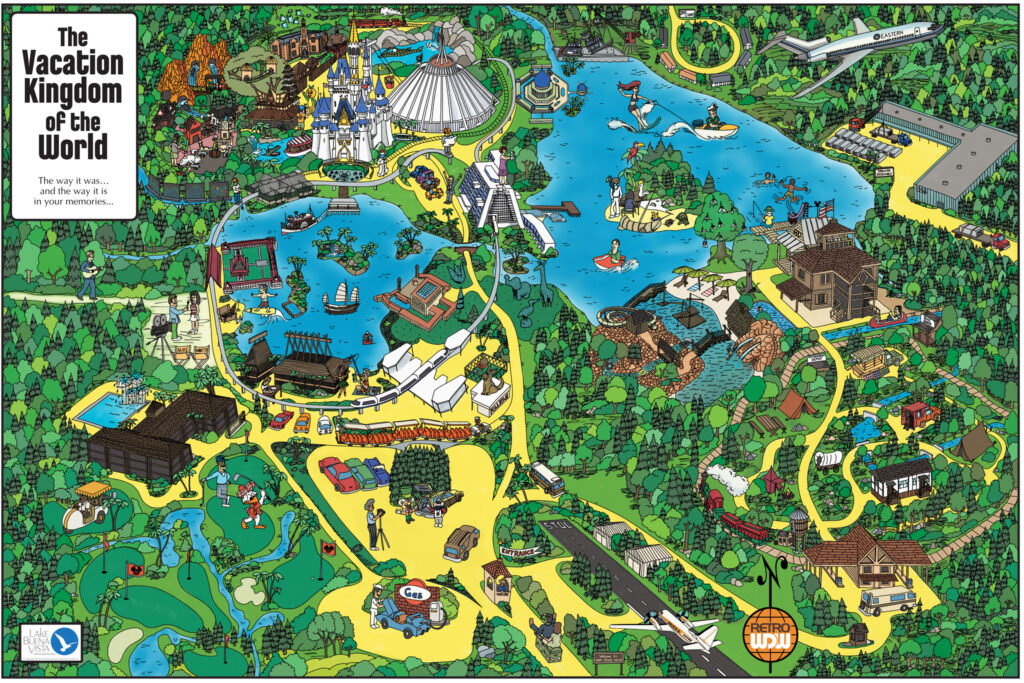 RetroWDW 2018 Lake and Lagoon Map